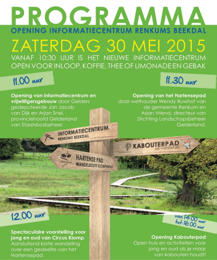 Zaterdag 30 mei officiële opening