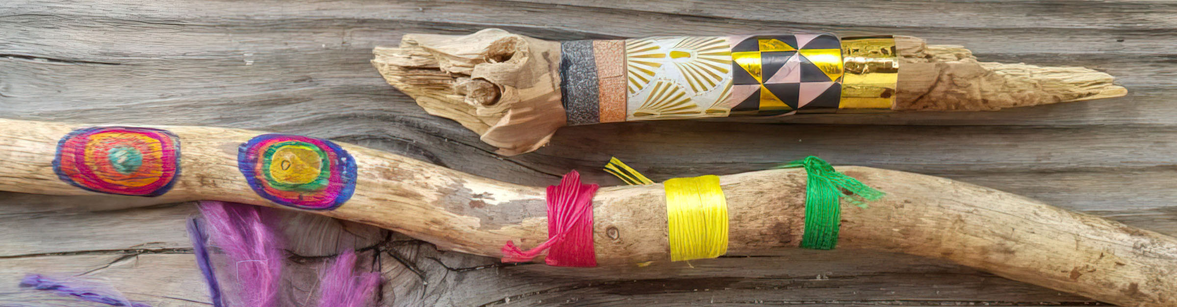 Kinderactiviteit: stokken versieren