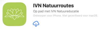 app IVN natuurroutes